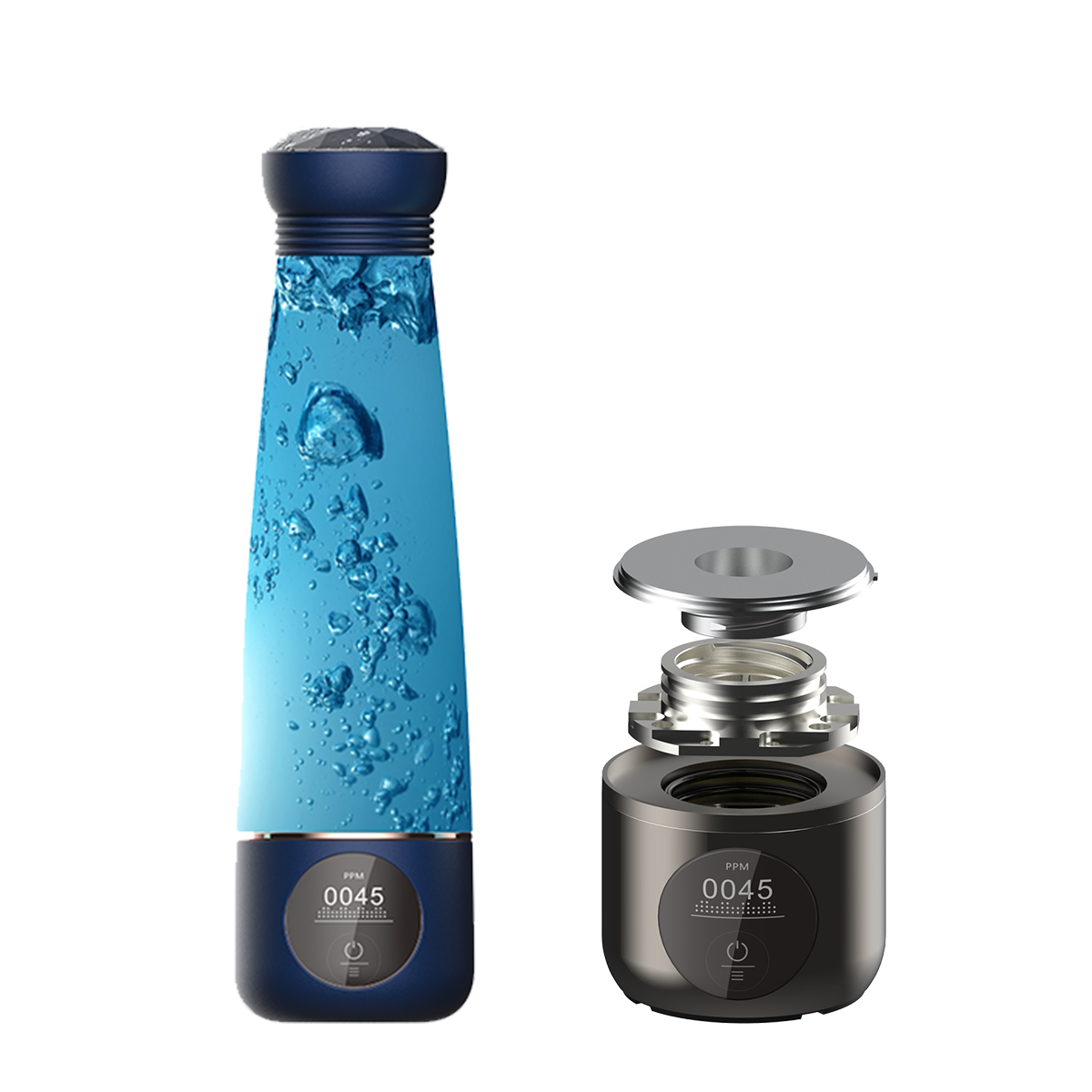 Olansi new portable hydrogen rich water bottle with hydrogen content over 3000ppb, contact me to learn more.